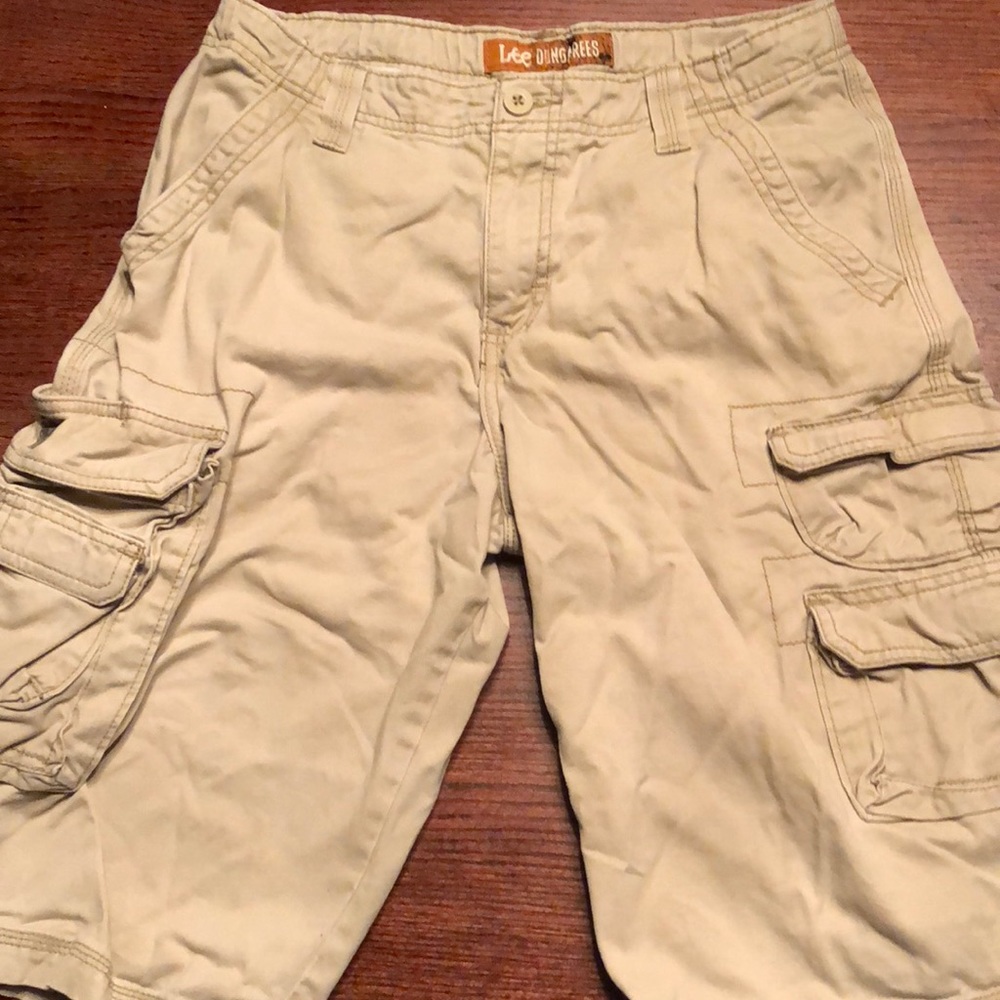 Lee Khaki Cargo Shorts